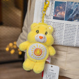 Maxbell Bear Plush Keychain Toy Charm Cartoon Backpack Bag Pendant Key Chain Pendant Yellow