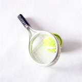 Maxbell 1:12 Miniature Ball and Rackets Landscape for Dollhouse Desktop Fairy Garden Argent