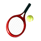Maxbell 1:12 Miniature Ball and Rackets Landscape for Dollhouse Desktop Fairy Garden Red