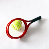 Maxbell 1:12 Miniature Ball and Rackets Landscape for Dollhouse Desktop Fairy Garden Red