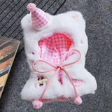 Maxbell Plush Doll Clothes for 17cm Doll DIY Doll Toy Soft Photo Props Doll Outifits pink