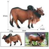 Maxbell 2Pcs Wildlife Animals Figurines for Birthday Gift Cake Topper Party Supplies