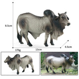 Maxbell 2Pcs Wildlife Animals Figurines for Birthday Gift Cake Topper Party Supplies