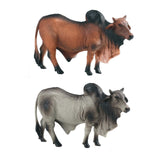 Maxbell 2Pcs Wildlife Animals Figurines for Birthday Gift Cake Topper Party Supplies