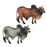 Maxbell 2Pcs Wildlife Animals Figurines for Birthday Gift Cake Topper Party Supplies