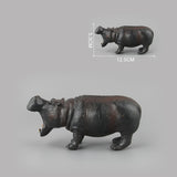 Maxbell 5 Pieces African Hippopotamus Birthday Gift Educational Toy Animals Figurine