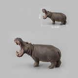 Maxbell 5 Pieces African Hippopotamus Birthday Gift Educational Toy Animals Figurine