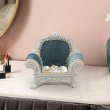 Maxbell 1/12 Miniature Dollhouse Sofa for Ob11 Doll Scene Small Jewelry Storage Case Dark Blue