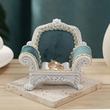 Maxbell 1/12 Miniature Dollhouse Sofa for Ob11 Doll Scene Small Jewelry Storage Case Dark Blue