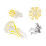 Maxbell Jellyfish Growth Cycle Science Teaching Props Birthday Gifts Animals Figures Yellow