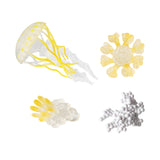 Maxbell Jellyfish Growth Cycle Science Teaching Props Birthday Gifts Animals Figures Yellow