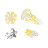 Maxbell Jellyfish Growth Cycle Science Teaching Props Birthday Gifts Animals Figures Yellow