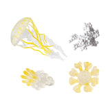 Maxbell Jellyfish Growth Cycle Science Teaching Props Birthday Gifts Animals Figures Yellow