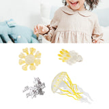 Maxbell Jellyfish Growth Cycle Science Teaching Props Birthday Gifts Animals Figures Yellow