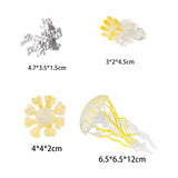 Maxbell Jellyfish Growth Cycle Science Teaching Props Birthday Gifts Animals Figures Yellow
