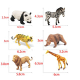 Maxbell 6 Pieces Animals Figurines Playset Zoo Animals Figures for Birthday Table