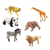 Maxbell 6 Pieces Animals Figurines Playset Zoo Animals Figures for Birthday Table