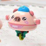 Maxbell Balance Robot Walking Wire Animal Toy Cute Balanced Animal Toy for Gift Kids Pink Piggy