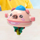 Maxbell Balance Robot Walking Wire Animal Toy Cute Balanced Animal Toy for Gift Kids Pink Piggy