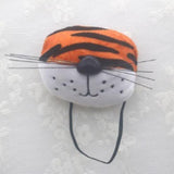 Maxbell 5x Tiger Costume Set Headband Tail Nose Bow Tie Tutu Skirt for Cosplay Party round ears
