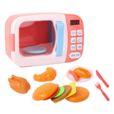 Maxbell Kids Pretend Toys Educational Kitchen Toy for Educational Gift Children Kids 13Pcs Pink