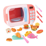 Maxbell Kids Pretend Toys Educational Kitchen Toy for Educational Gift Children Kids 31Pcs Pink