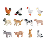 Maxbell 12Pcs Farm Animal Figures Miniatures Animal Toy Figurines Set for Boys Girls