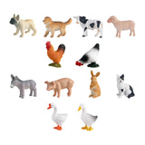 Maxbell 12Pcs Farm Animal Figures Miniatures Animal Toy Figurines Set for Boys Girls