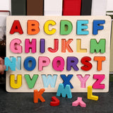 Maxbell Wooden Matching Game Early Educational Game for Age 1 2 3 Years Old Children Uppercase Letter