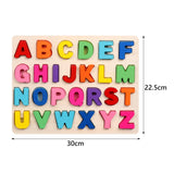 Maxbell Wooden Matching Game Early Educational Game for Age 1 2 3 Years Old Children Uppercase Letter
