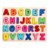 Maxbell Wooden Matching Game Early Educational Game for Age 1 2 3 Years Old Children Uppercase Letter