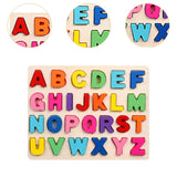 Maxbell Wooden Matching Game Early Educational Game for Age 1 2 3 Years Old Children Uppercase Letter