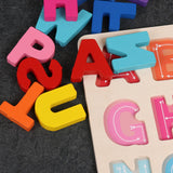 Maxbell Wooden Matching Game Early Educational Game for Age 1 2 3 Years Old Children Uppercase Letter