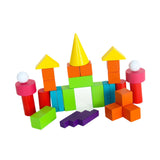 Maxbell Wooden Geometric Solids Educational Toy 3D Shapes for Teaching for Kids Home