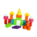 Maxbell Wooden Geometric Solids Educational Toy 3D Shapes for Teaching for Kids Home