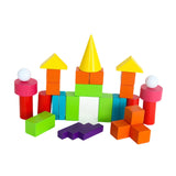 Maxbell Wooden Geometric Solids Educational Toy 3D Shapes for Teaching for Kids Home