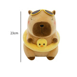 Maxbell Soft Plush Capybara Toy Simulation Car Decorative Soft Stuffed Toy for Girls Brown 23cm