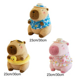 Maxbell Soft Plush Capybara Toy Simulation Car Decorative Soft Stuffed Toy for Girls Brown 23cm