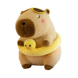 Maxbell Soft Plush Capybara Toy Simulation Car Decorative Soft Stuffed Toy for Girls Brown 23cm