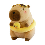 Maxbell Soft Plush Capybara Toy Simulation Car Decorative Soft Stuffed Toy for Girls Brown 23cm