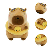 Maxbell Soft Plush Capybara Toy Simulation Car Decorative Soft Stuffed Toy for Girls Brown 23cm