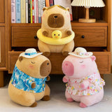 Maxbell Soft Plush Capybara Toy Simulation Car Decorative Soft Stuffed Toy for Girls Brown 23cm