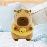 Maxbell Soft Plush Capybara Toy Simulation Car Decorative Soft Stuffed Toy for Girls Brown 23cm