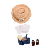 Maxbell Plush Doll Top and Pants DIY Flexibility Make Your Own Dolls for 5.91'' Doll plush hat and shoes