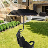 Maxbell Baby Stroller Parasol with Adjustable Clip Fixing Device for Pushchair