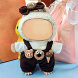 Maxbell 2xMini Doll Clothes Costumes Camisole Pants for Pendant Doll Kids Age 4-7 8-10 brown