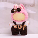 Maxbell 2xMini Doll Clothes Costumes Camisole Pants for Pendant Doll Kids Age 4-7 8-10 brown