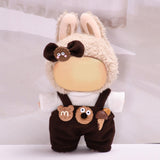 Maxbell 2xMini Doll Clothes Costumes Camisole Pants for Pendant Doll Kids Age 4-7 8-10 brown