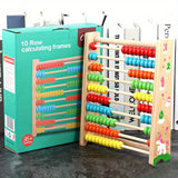 Maxbell Wooden Abacus for Kids Math Wooden Counting Number Frame for Kids Elementary