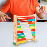 Maxbell Wooden Abacus for Kids Math Wooden Counting Number Frame for Kids Elementary